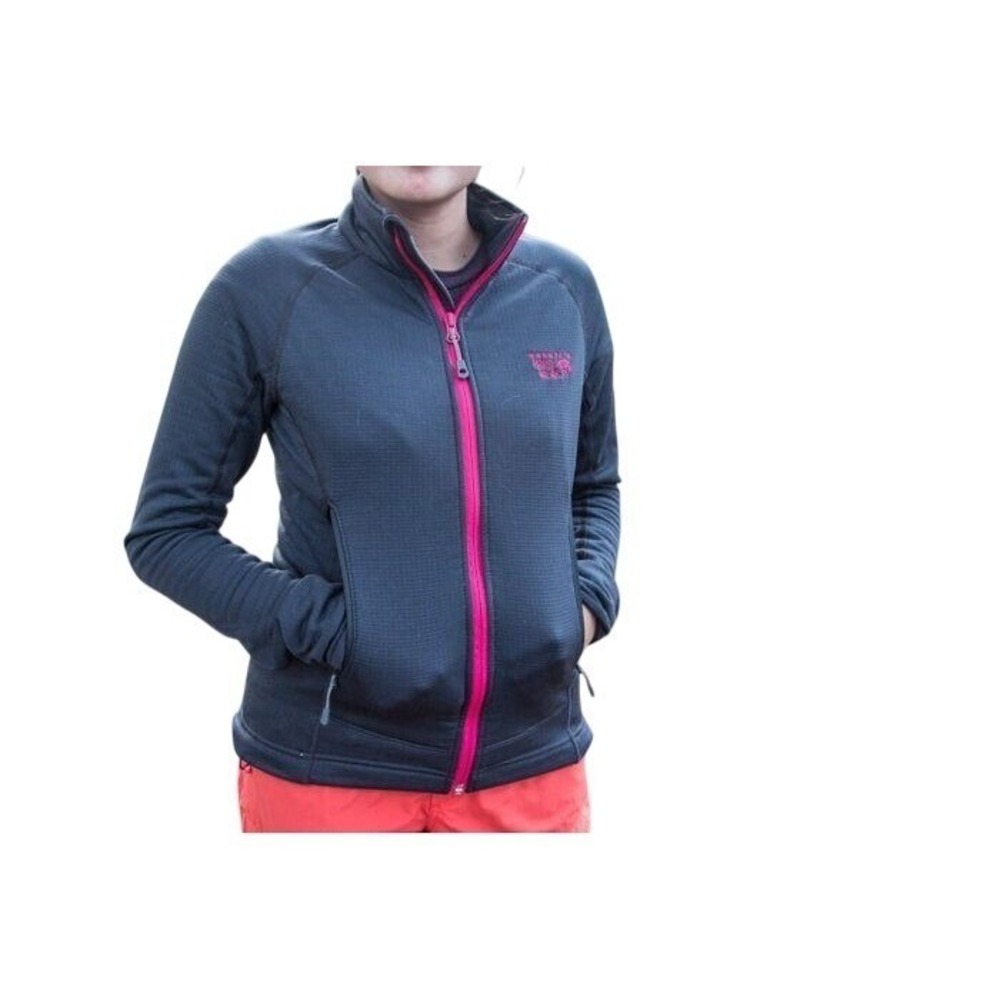 Mountain Hardwear Desna Grid Jacket Woman Fleece Jacket Hooded Outdoor Size M